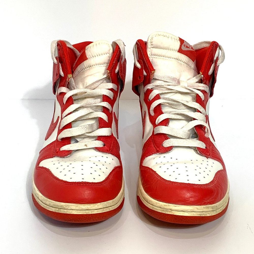 Nike Dunk High College Pack Sail Action Red/White 317982-122 Size 10.5
